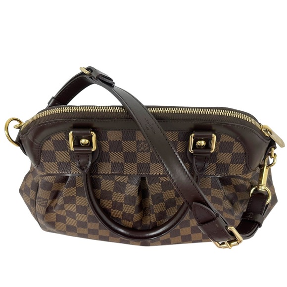 Louis Vuitton Trevi Handbag Damier PM Brown 2 Way Satchel Crossbody - Picture 13 of 15